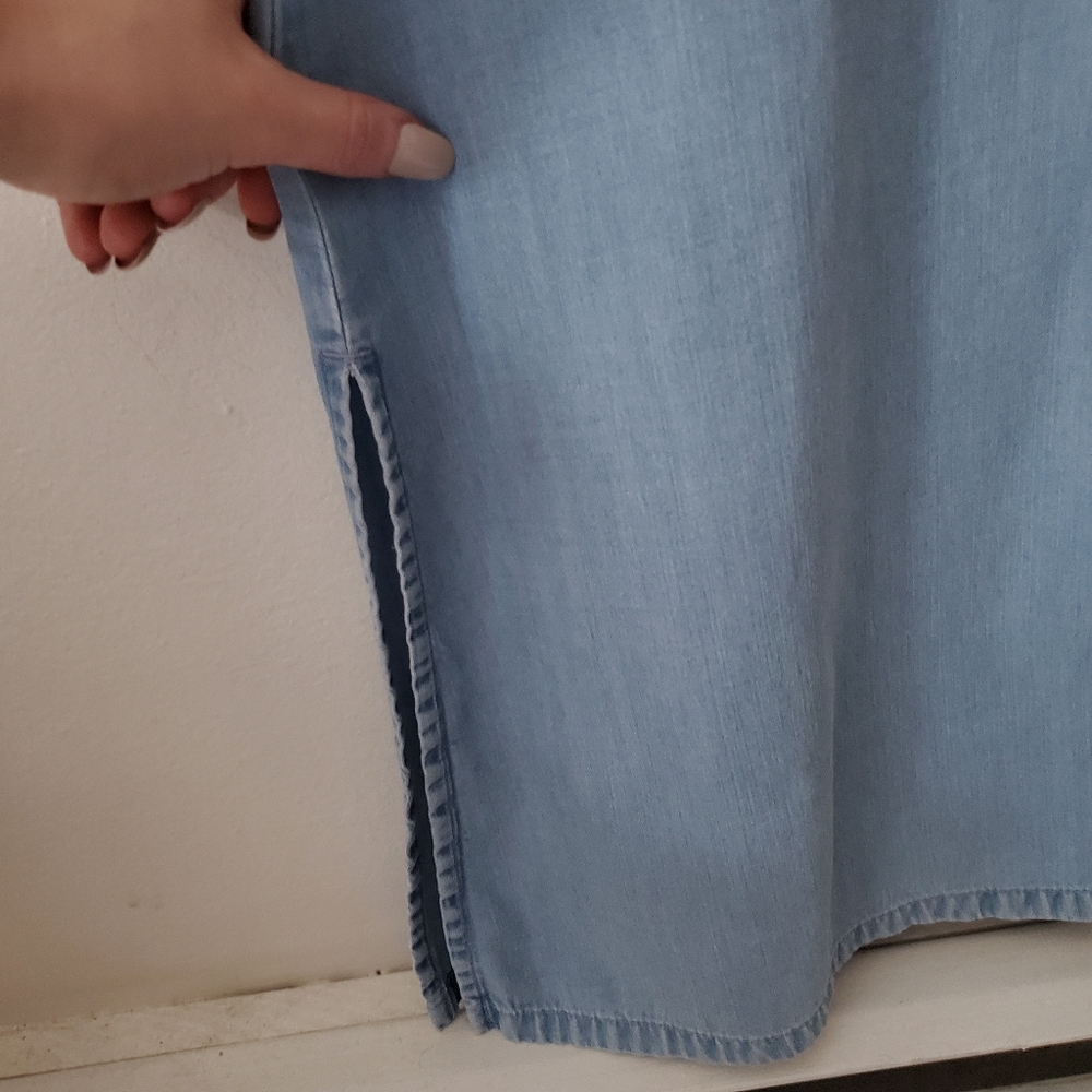 × SOLD ×Crazy Horse • Lyocel Chambray Maxi size 4P - Picture 4 of 7